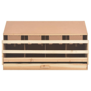 Vidaxl pondoir 4 compartiments 106x40x59 cm bois de pin massif 170657_3