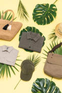 Panier shopping avec anses tressées - Réf: KI5226 - fibre de papier et doublure en polyester recyclé_3
