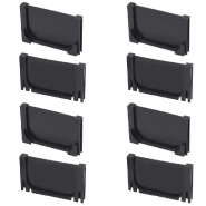 Vidaxl caniveau de drainage 4 pcs plastique 4 m 275502_3