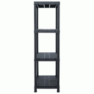 Vidaxl étagères de rangement 2 pcs noir 200 kg 80x40x138 cm plastique 276259_3