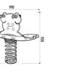 Jeu Bascule Ressort Cochon Âge 1 à 12 ans en polyéthylène teinté UV_3