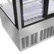 Vitrine réfrigérée de présentation avec service arrière 120 cm (gaz écologique r290a)_3