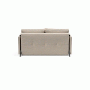 Canapé design convertible Cubed 02 Arms - Innovation Living - Lit 140x200 cm - Tissu Blida Sand Grey_3