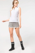 Polo sans manches femme - Kariban Réf: K224 - 100% coton, maille piquée_3