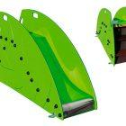 Toboggan feuille en polyéthylène et bois lamellé-collé traité en autoclave classe IV - Pour enfants de 1 à 6 ans_3