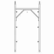 Tp105 échafaudage-cadre à basculeurs - Condor - Hauteur 200 cm - Cadre robuste et certifié_3