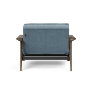 Fauteuil design convertible Innovation Living Dublexo Frej Soft Indigo - Couchage 90x115 cm - Piétement chêne fumé_3