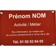 Plaque d'entreprise en aluminium - Résistante, premium et moderne - Épaisseur 1.5mm_3
