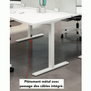 Bureau d'angle IdeaTube avec retour + caisson - Quadrifoglio - Blanc 9010, 160, Blanc, Droite_3