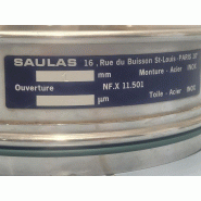 Tamis de test en acier inox SAULAS 200x50mm - 1 mm_3