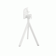 Infinity table de bistrot avec piètement blanc + plateau HPL Moonstone Ø70 cm_3