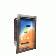 Distributeur de jetons encastrable - 1 ou 2 hopper universel avec pièces et/ou billets - accès arrière_3