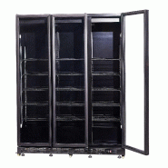 Réfrigérateur 3 portes en verre noir nap-1200 l1600 7455.1920 COMBISTEEL_3