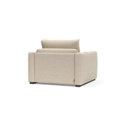 Fauteuil design convertible avec accoudoirs - COSIAL Innovation Living - Tissu Phobos Latte - Lit 80x202 cm_3
