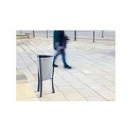 Poubelle publique Up26 - Corbeille Minsk - Novatilu - 65 litres - Bac en acier zingué peint_3