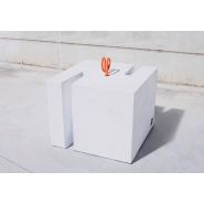 350 - Porte-vélos B Park by SIT Urban Design - en béton hydrofuge et fer laqué - 310 kg - 55 x 45 x 55 cm_3