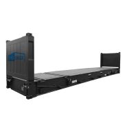 Flat rack 40 pieds avec parois amovibles pour optimisation du stockage