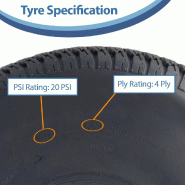 25x12.00-9 Pneu herbe 4ply John Deere Gator Mower Utility P532 830kgs (Lot de 3)_3