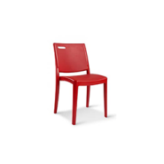 Chaise empilable avec assise et dossier grainés - SUNRISE - Polypropylène anti-UV - Plusieurs coloris_3