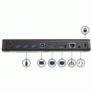 Station d'Accueil USB 3.0 Double àÉcran avec HDMI et DisplayPort 4K - USB 3.0 vers 4x USB-A, Ethernet_3