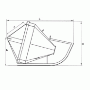 Benne à tuyau couchée avec boucles latérales de levage - TIC PF 1500L - Palonnier intégré pour plus de sécurité_3