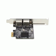 Carte Réseau PCIe Gigabit à  2 Ports, Carte NIC PCI Express 10/100/1000Mbps, Double Realtek RTL8111H,_3