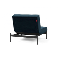 Fauteuil design convertible SPLITBACK - Innovation Living - Argus Navy Blue - Lit 90x115 cm - Pieds acier noir mat_3