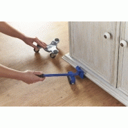 Mottez - Coin rouleur double fonction - B739V - Métal embouti - Charge maxi 200 kg - Roulette Ø 40 mm_3