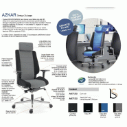 Fauteuil ergonomique Azkar en tissu - Sokoa - Noir_3