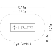 Équipement de fitness extérieur - Denfit Gym Combi 4 - 8065118 - Hags - Vert - Installation sur dalle ou plot béton_3