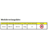 Ralentisseur 5 cm en PVC recyclé - Résistance jusqu'à 40T - RAL M50 - ADS Equipements Eurl_3