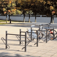 Support cycles duo - inox - 2 places - fixation par scellement direct - Réf : 8207417_3