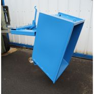 Benne basculante manuelle (BBM) - 1500 litres - fabrication française - ouverture par levier et loquet de sécurité_3