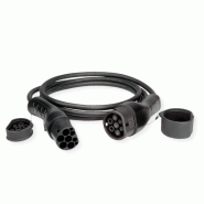 ROLINE Câble de recharge VE type2, 1-Phase, 250VAC (1P+N+E), 32 A, 7,4 kW, 7,5 m_3