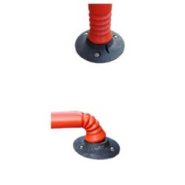 Balise flexible de jalonnement routière orange - flexible à 360° - ECOFLEX - PEHD - 3 hauteurs disponibles - STI Balisage routier_3