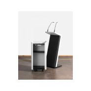 Pupitre de conférence connecté léger et compact avec chariot sur roulettes - SPEAK - Personnalisable avec options de connexion_3