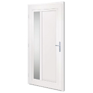 Vidaxl porte d'entrée anthracite 108x208 cm pvc 3157102_3