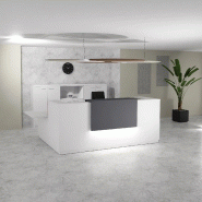 Bureau d'accueil d'angle avec accès PMR Delta Plus - Mobel Linea - 244, Blanc, Gauche, Oui_4