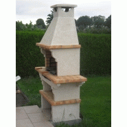 Barbecues professionnels en briques - L145xH220xP59cm - AV1010F - grilloir inox et cuisson au charbon ou bois_3