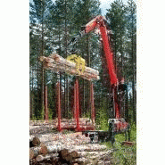 Grue pour exploitation forestière Loglift 96S avec pression de service 24 MPa