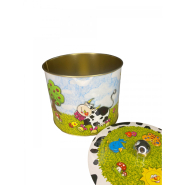 Seau à biscuits décoré 