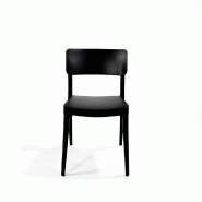 Wing - Chaise empilable en polypropylène noir_3