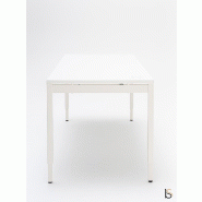 Bureau droit réglable en hauteur OGI Y - MDD - Blanc, 140 x 80 cm_3