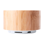 Enceinte Bluetooth - Boîtier en bambou - Fonction mains libres, radio FM et batterie rechargeable_3