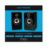 MCL HP-2015W haut-parleur 2-voies Noir Avec fil 30 W_3
