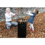 003223 - Sofia - Komserwis - Poubelle publique 35L - Hauteur 70 cm - Diamètre 46/35 cm_3