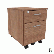 Caisson mobile avec tiroir pour dossiers suspendus - Quadrifoglio. - Noyer Canaletto_3