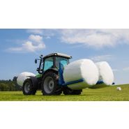 Chariot réglable en hauteur pour manipulation de balles rondes