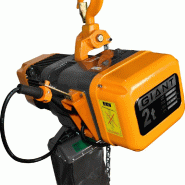 Palan électrique à chaîne stationnaire TOR HHBDII 02-02 - 2T x 18M / 380V avec crochet et protection d'urgence_3