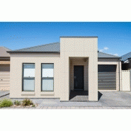 Habillage extérieur en panneau stratifié compact HPL crème